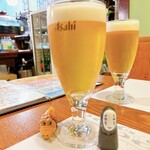 海鮮割烹 なかむら - 生ビールは、アサヒスーパードライ☆