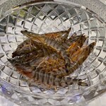 中国料理 旬輝 - 車海老。これを生きたまま紹興酒にドボーン。10分後にめっちゃ暴れ出すw