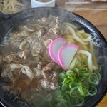 元祖えびすやうどん - ミニうどんを大盛にし肉トッピングでチューニング