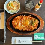 Ichibankan - イタリアンスパゲティー¥980内 サラダはミカン入