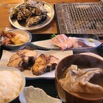 cafe&炭火焼なぎさガーデン - 焼き魚定食