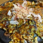 Okonomiyaki Mori - 生牡蠣使用カキオコ(瀬戸内海カキ)