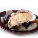 Grilled Oyster with red snow crab cream