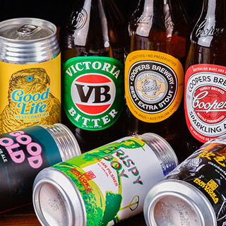 We are proud of our selection of imported beers that change seasonally. Also for lunch time ◎