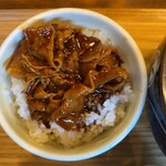 更科 - ミニ豚カルビ丼　　このタレ好みの味です