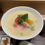 銀座 篝 - 鶏白湯soba大盛1750円