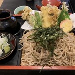 信州蕎麦の草笛 - 天ざる蕎麦　1,750円