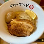 ベリーグッド麺 - 味玉つけめん（大盛）〆ご飯