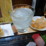 寿司政 - 冷酒ロック