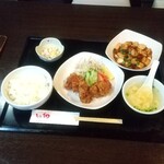 しの和GARDEN - セレクトランチ（鶏からあげ、麻婆豆腐）