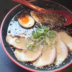 麺's倶楽部 麺玄 - 黒マー油とんこつ　チャーシュートッピング