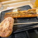 くわ焼 たこ坊 - 穴子　蓮根肉詰め