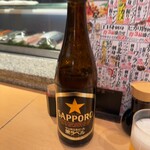 Hidezushi - 瓶ビールがあれば、頼む。ただ、キンキンには冷えてない。