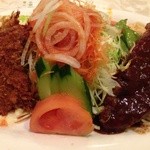 この日のサービスランチは、カキフライとポークステーキ