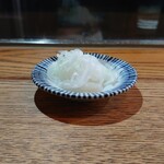 Kabuto - お通し 有機大根の塩揉み
