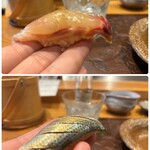 天ぷら たけうち - イサキ＆天草産コハダ