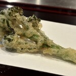 天ぷら たけうち - スティックブロッコリー