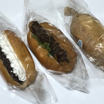 ふわこっぺ - つぶあんホイップ 280円　コロッケ 280円　きなこ 160円