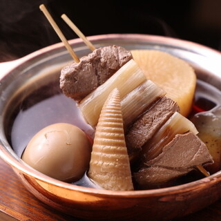 We also recommend hot pot dishes such as "Oden" where you can enjoy carefully selected natural soup stock.