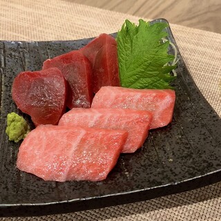 Enjoy Seafood, including bluefin tuna delivered directly from Toyosu! Weekly menu also available ◎