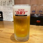 お食事 延仁 - 生ビール（627円）