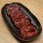 焼肉乃 富士吉 - 特選厚切りハラミ（サガリ） タレ