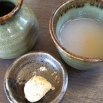 敦盛そば - 蕎麦湯・蕎麦餅