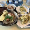 戸隠蕎麦やまざと - 香梅そば、牡蠣天ぷら、舞茸天ぷら、きのこおろし