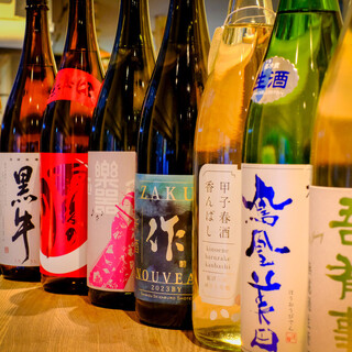 Carefully selected Japanese sake