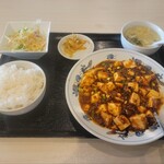 Gyouza Baru Fuku - 麻婆豆腐定食(税込1,000円)