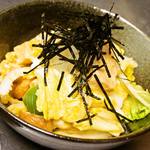 Tokuzo - 季節の特別メニュー2013-2014 『冬』

白菜と凍り豆腐の卵とじ・大根おろしのせ ￥650

～ホッとする一品、凍り豆腐の食感もお楽しみ下さい〜
