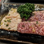 Kanzen Koshitsu Yakiniku Itadaki - 塩ハラミとミノ