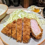 とんかつ繁 - ロースかつ断面