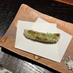 汐見 - スナップエンドウの天ぷら