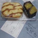 Okamatsu - 虎やき160円＆新栗蒸し羊羹160円。