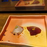 焼うお いし川 - お刺し身二種盛り