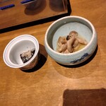 焼うお いし川 - 箸休め　提携農家の野菜