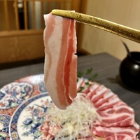 しゃぶしゃぶ 吟半 お台場店 - しゃぶしゃぶ 肉・鹿児島県産六白黒豚