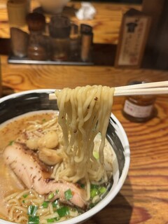 麺場 浜虎 - コシの強いツルモチ中太麺