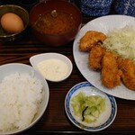 彦蔵 - カキフライ定食(1,200円也)