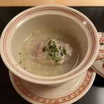 割烹 さゝ紀 - でっかい蛤！蛤雑炊。