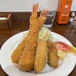 七條 - アジフライを牡蠣フライに変更したミックスフライ