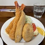 七條 - アジフライ変更していないオリジナルのミックスフライ