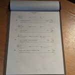 鳥歐 - ワインのメニュー2