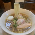 らぁ麺や 汐そば雫 - あじ玉汐そば　¥1,050