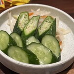 焼肉食道 大勝 - ホンマに美味いんです。このぬか漬け。再度オーダー‼️