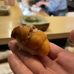 江戸前 すし勝 - 生ウニのにぎり