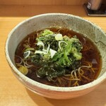 そば・うどん自家製麺 まる美 - 料理写真:春菊天そば¥350