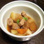 藤吉 - ねぎと鮪煮(600円)