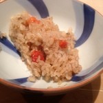 くろぎ - 香箱蟹の内子と外子の炊き込みご飯